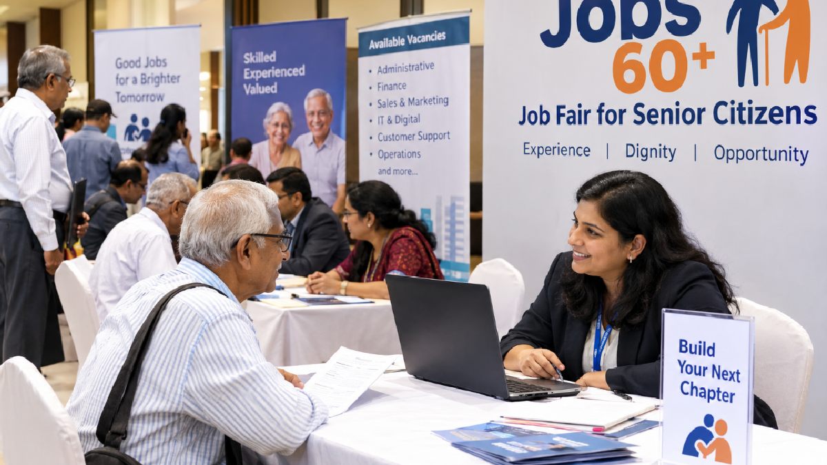 Bengaluru Jobs 60+ job fair connects senior citizens with employers.