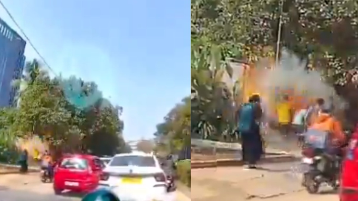 Bengaluru Transformer Blast Outside Amazon Office Injures Pedestrian Near Bagalur Cross