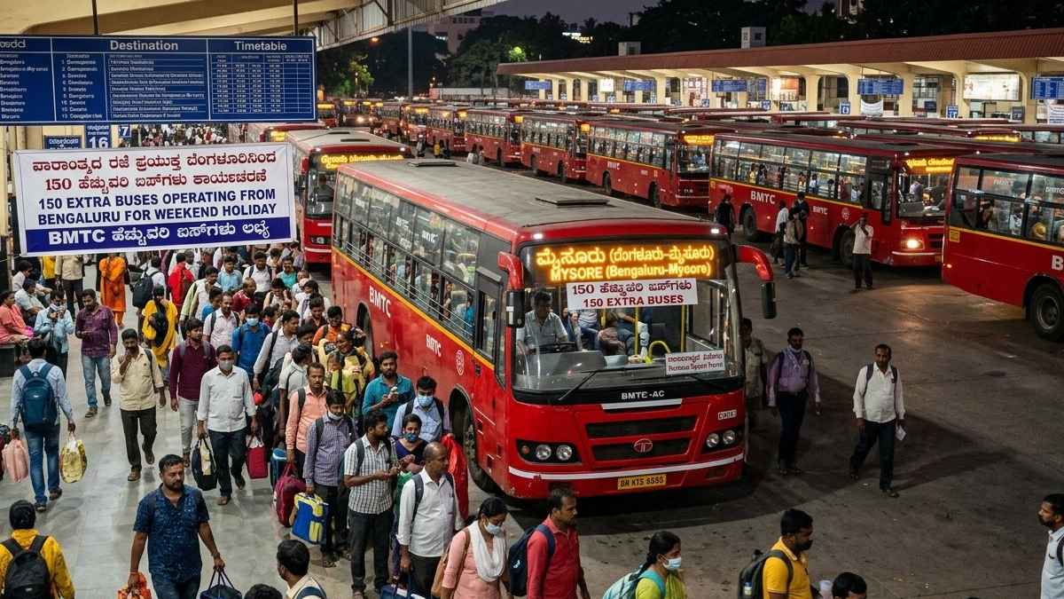 ಬೆಂಗಳೂರಿಗರೇ ಗಮನಿಸಿ - ಧರ್ಮಸ್ಥಳ ಸೇರಿ 11 ಊರುಗಳಿಗೆ 150 ಹೆಚ್ಚುವರಿ BMTC ಬಸ್‌ಗಳು!!