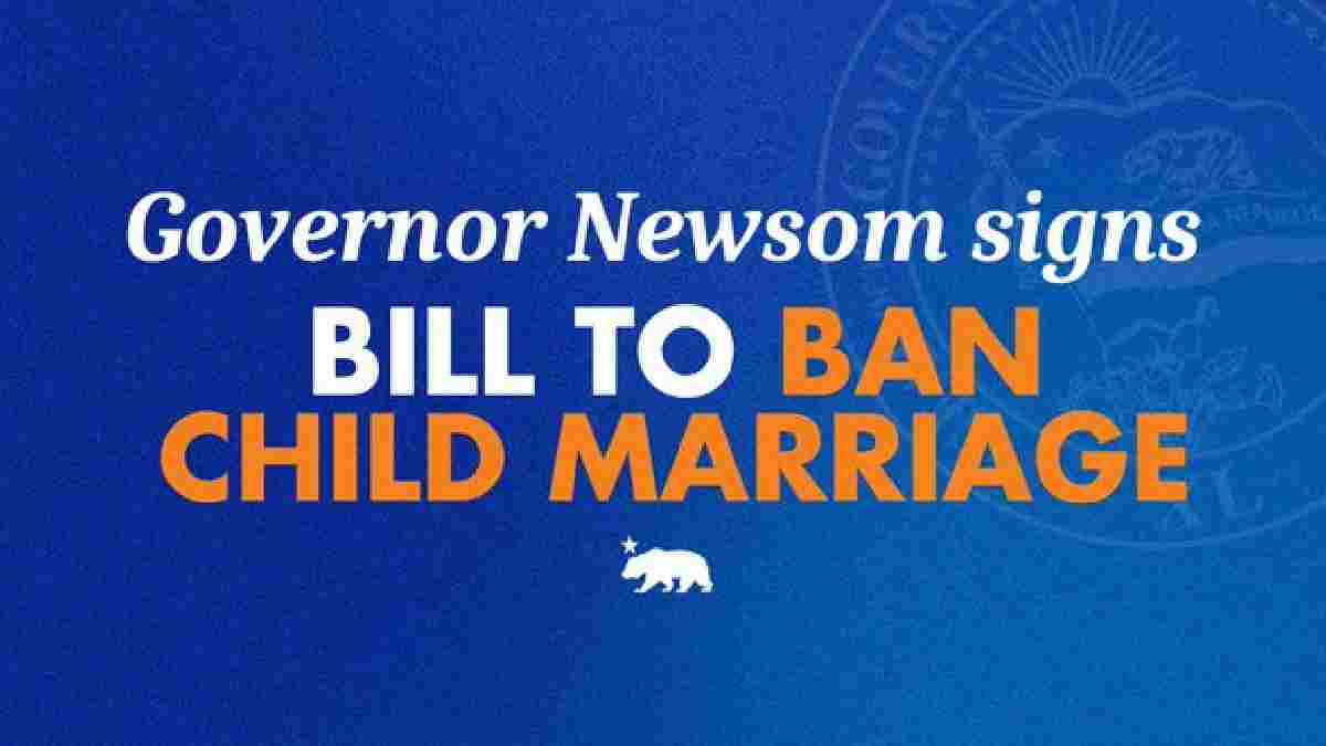 Gavin Newsom signs California child marriage ban | Photo Credit: https://x.com/ChelseaClinton