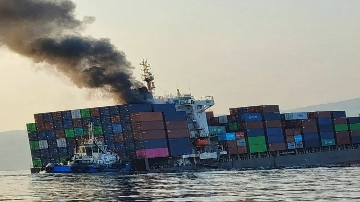 Cargo Ship Carrying 2,500 Containers Sinks After Hitting Naval Mine Near Strait of Hormuz