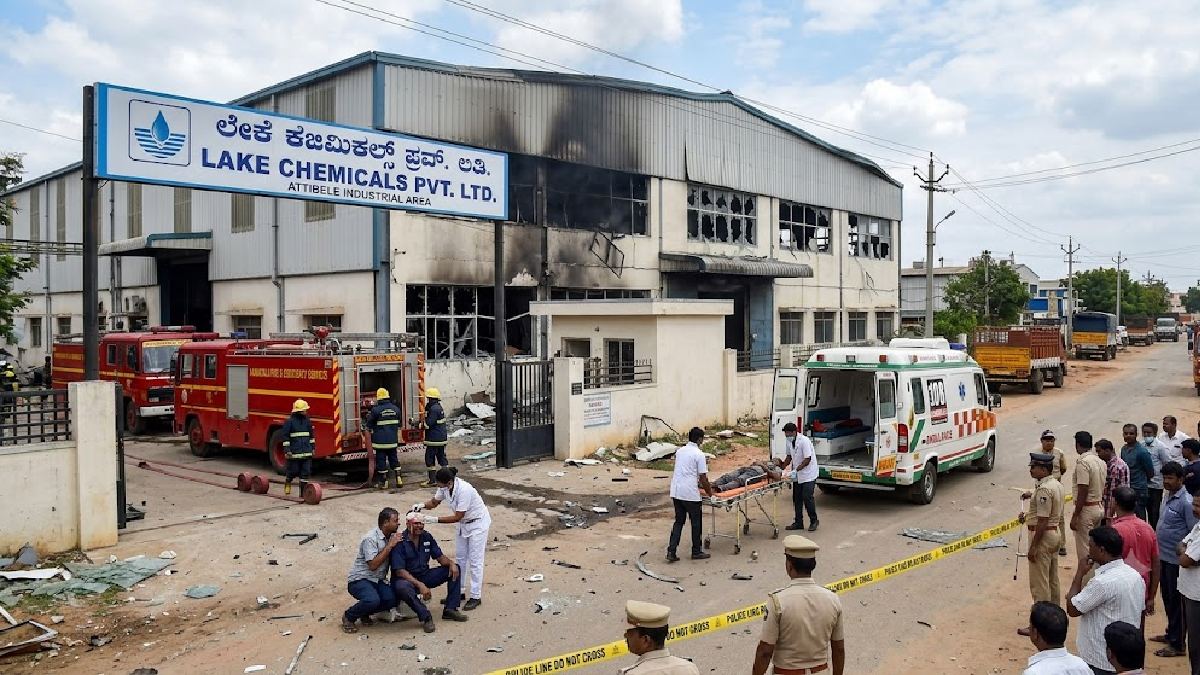 Bengaluru: Series of Explosions at Lake Chemicals Factory Near Attibele Injure Three, Windowpanes Shattered