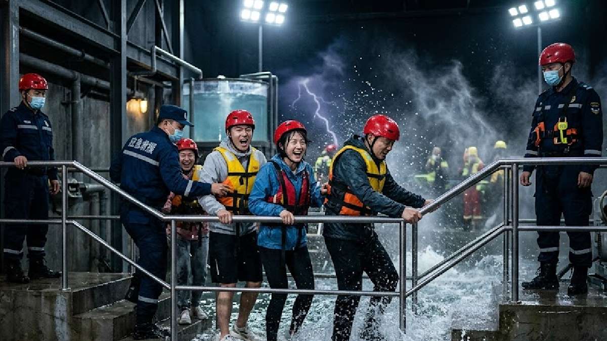 Young travelers experience simulated disasters in China
