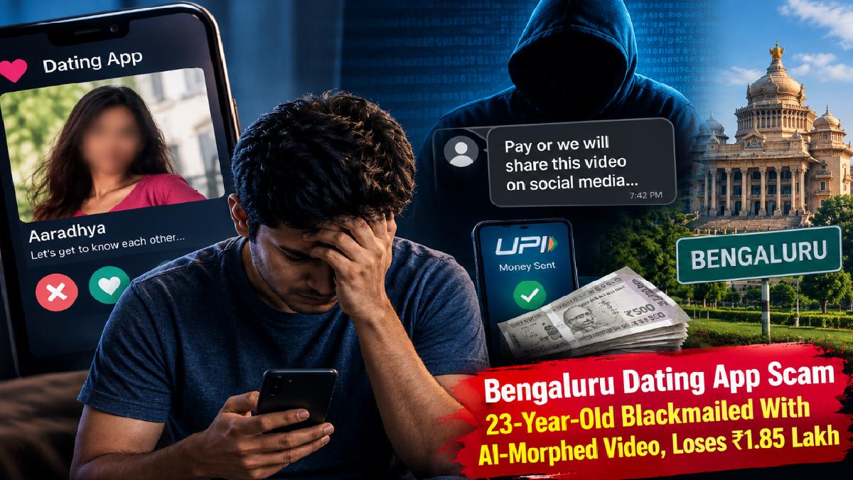 Bengaluru Dating App Scam: 23-Year-Old Blackmailed With AI-Morphed Video, Loses ₹1.85 Lakh