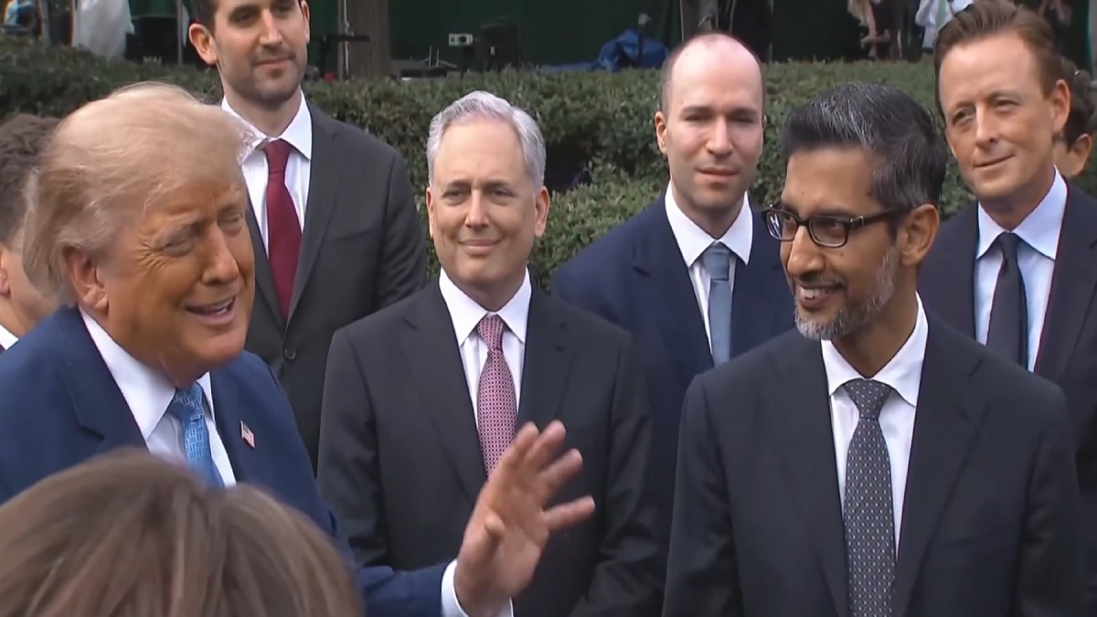 US President Donald Trump and Google CEO Sundar Pichai | Photo Credit: https://x.com/RealNickMugalli