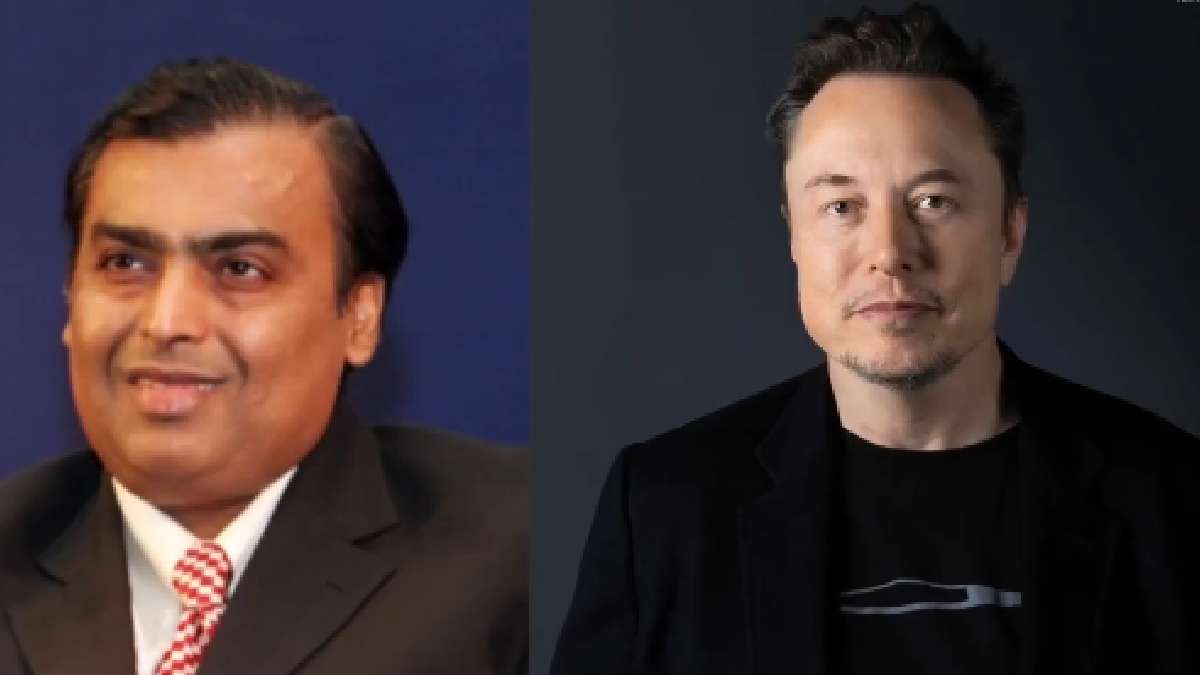 Mukesh Ambani and Elon Musk amid Jio Starlink clearance dispute