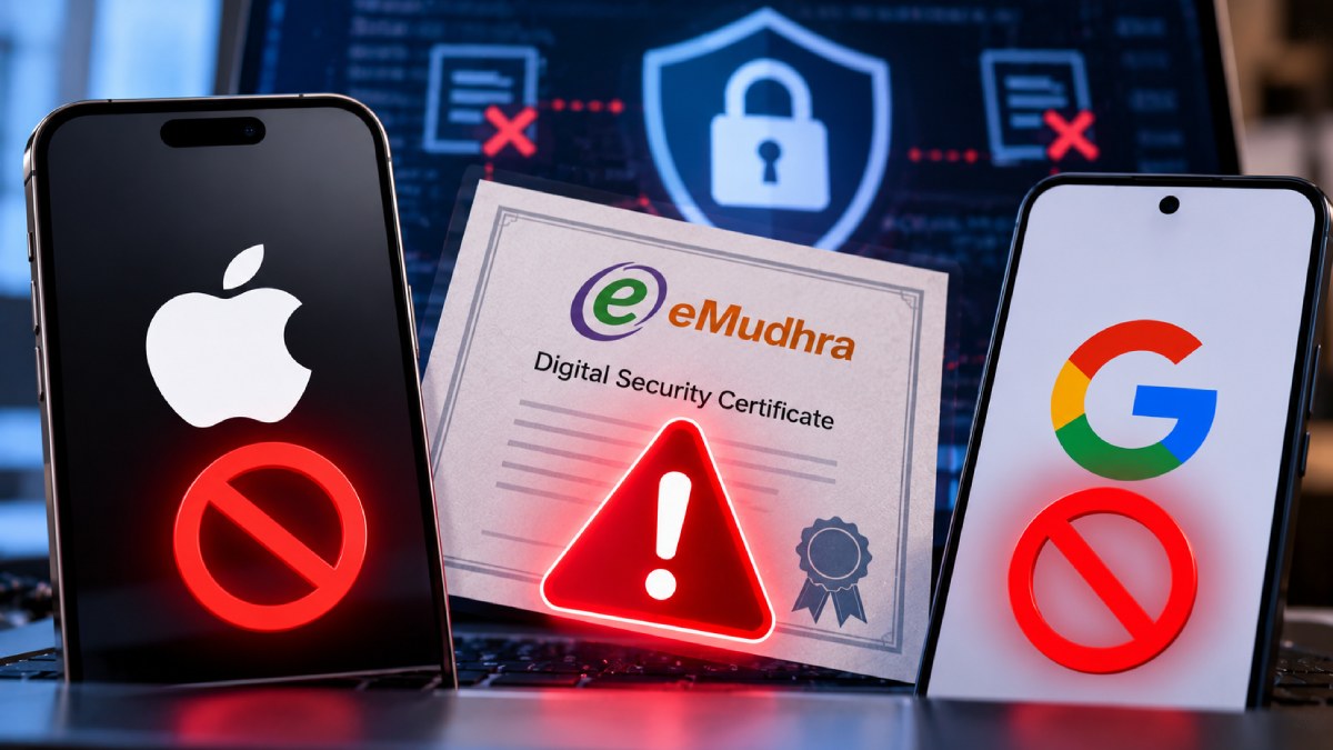 Apple and Google block eight eMudhra digital certificates after a cryptographic key security flaw was discovered.