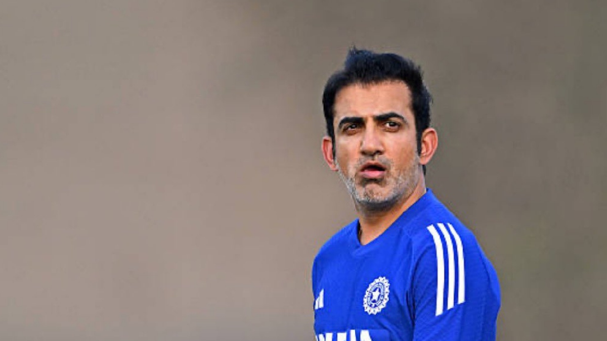 Gautam Gambhir reacts during India vs West Indies ODI. | Photo Credit: https://x.com/mufaddal_vohra