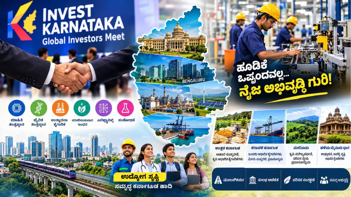 ಕರ್ನಾಟಕದ ಜಾಗತಿಕ ಹೂಡಿಕೆ ಸಮಾವೇಶ: ಹೂಡಿಕೆ ಮತ್ತು ಉದ್ಯೋಗ ಸೃಷ್ಟಿಯ ಹೊಸ ನಿರೀಕ್ಷೆ!!