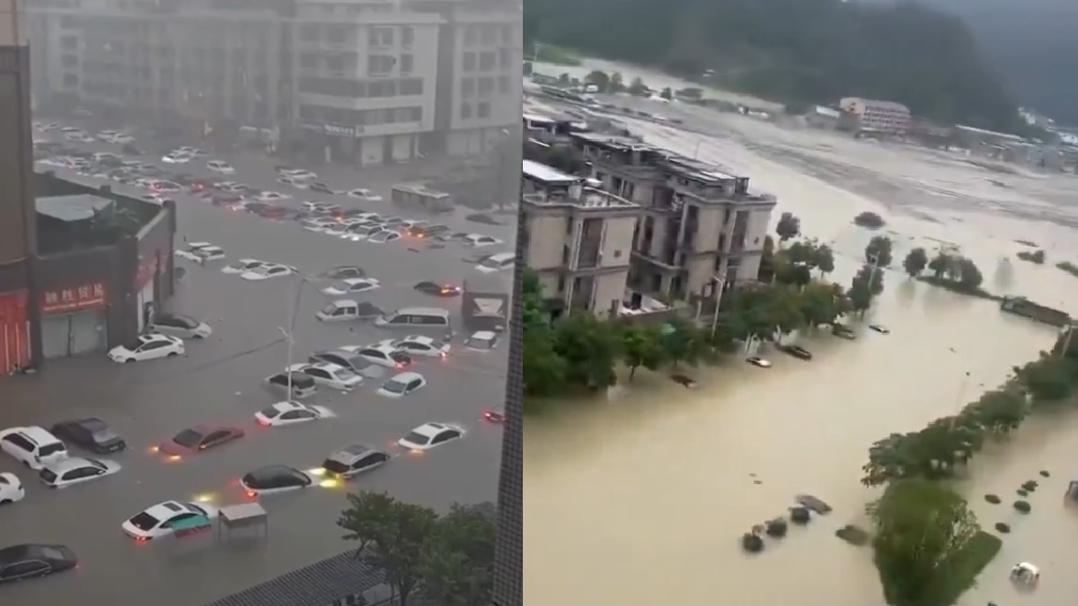 Heavy Rains Trigger Severe Flooding in China’s Guangxi: Streets Submerged, Vehicles Stranded in Qinzhou