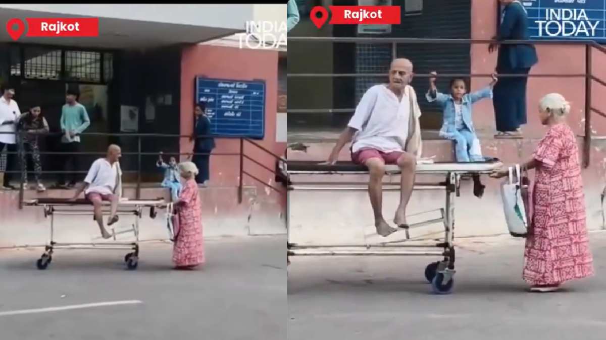 ಗುಜರಾತ್ ಆಸ್ಪತ್ರೆಯ ಅವ್ಯವಸ್ಥೆ ಬಯಲಾಯಿತೇ? ವೃದ್ಧೆಯ ಸ್ಟ್ರೆಚರ್ ವಿಡಿಯೋ ಬಳಿಕ ತನಿಖೆ!!