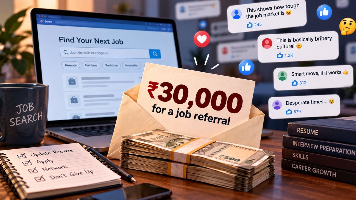 IT Graduate Offers ₹30,000 For Job Referral, Reddit Post Goes Viral | Photo Credit: AI Image