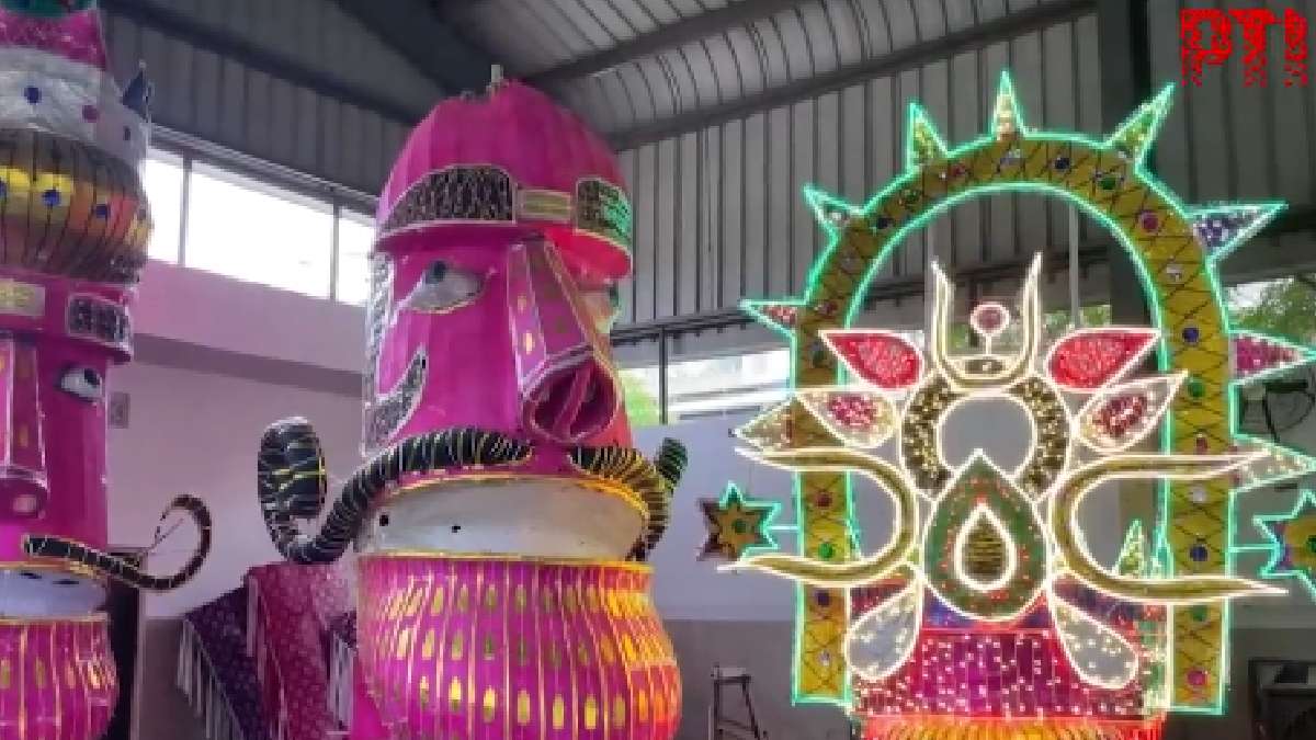 Jaipur’s 105-Foot Ravana Effigy | Photo Credit: https://x.com/PTI_News