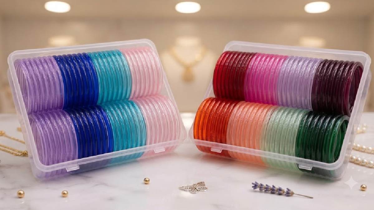 ಸೀರೆ, ಕುರ್ತಾ ಜೊತೆ ಈ ಬಳೆ ಹಾಕಿ; Jelly Glass Banglesನಿಂದ ಸಿಗಲಿದೆ Modern Ethnic Look!!