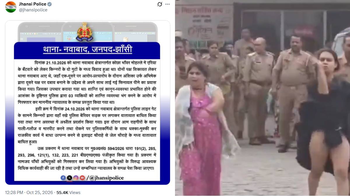 Badhai Collection Dispute Leads to Nude Protest in Jhansi, Five Arrested