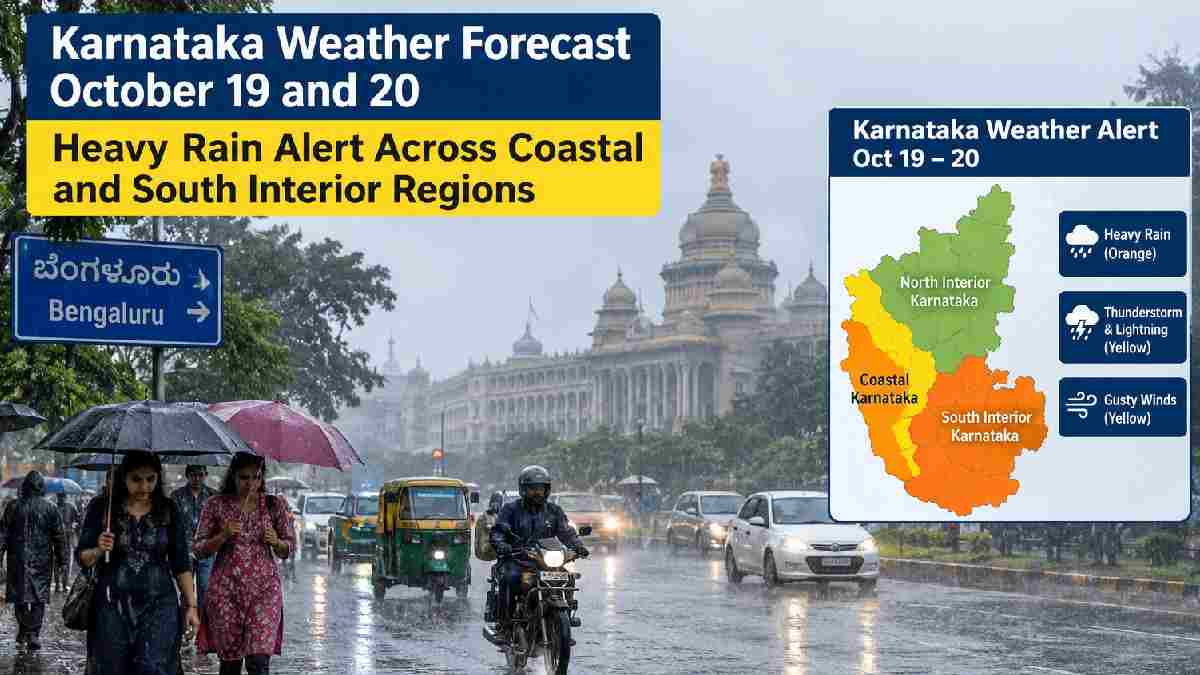 Karnataka Weather Forecast Oct 19–20 | Photo Credit: AI