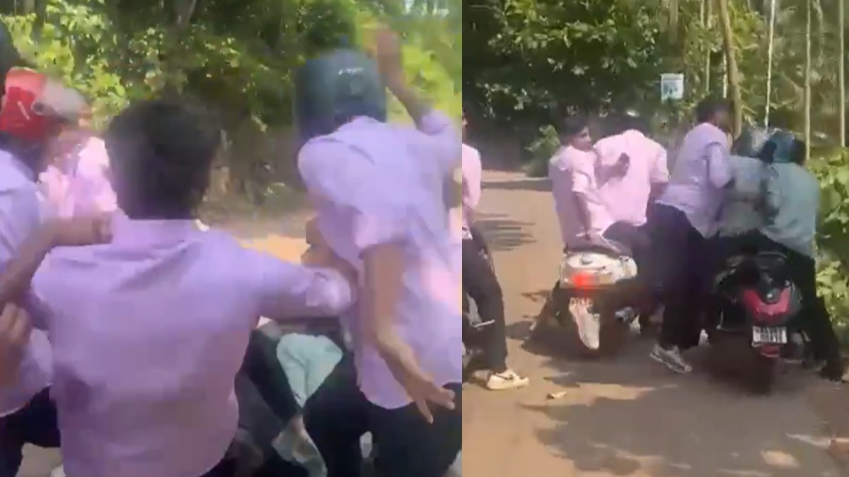 MET College Clash in Kerala: Instagram Dispute Turns Violent, 22 Students Suspended | Photo Credit: https://x.com/IndianLafdaa/