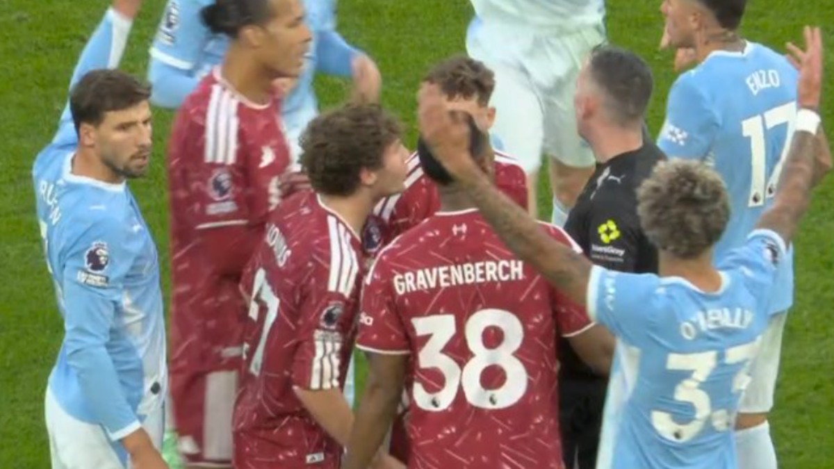 Liverpool vs Man City: Gravenberch Red Card Turns the Game as City Win 3-0 | Photo Credit: https://x.com/afcmuktar/