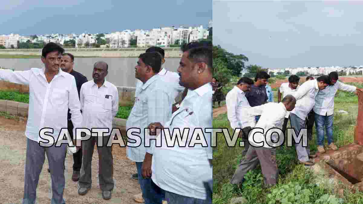 ಮಳೆ ನೀರು ಕೆರೆಗೆ ಸರಾಗವಾಗಿ ಹರಿಯುವಂತೆ ಕಾಮಗಾರಿ; ಮಲ್ಲತಹಳ್ಳಿ ಕೆರೆಗೆ ಅಧಿಕಾರಿಗಳ ಭೇಟಿ!!