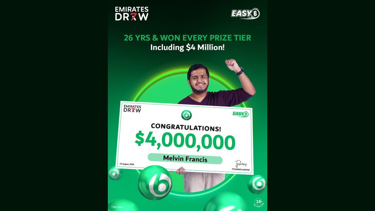 Bengaluru-Educated Accountant Wins ₹33 Crore Emirates Draw Jackpot, Becomes Youngest $4 Million Grand Prize Winner