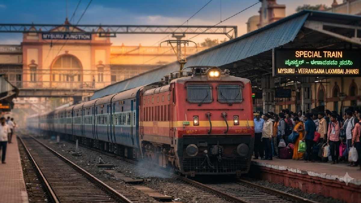 ಮೈಸೂರು–ಝಾನ್ಸಿ ರೈಲು ಸುದ್ದಿ; 41 ಗಂಟೆಗಳ ಪ್ರಯಾಣ, ಯಾವೆಲ್ಲ ನಗರಗಳಲ್ಲಿ ನಿಲುಗಡೆ?!!