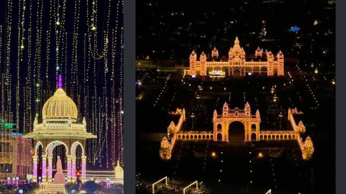 ದಸರೆಯ ಸಂಭ್ರಮಕ್ಕೆ ಮತ್ತಷ್ಟು ಕಳೆ ತಂದ ವಿದ್ಯುತ್ ದೀಪಾಲಂಕಾರ - ಮೈಸೂರಿನ ಪ್ರಮುಖ ಆಕರ್ಷಣೆಗಳಿವು!!