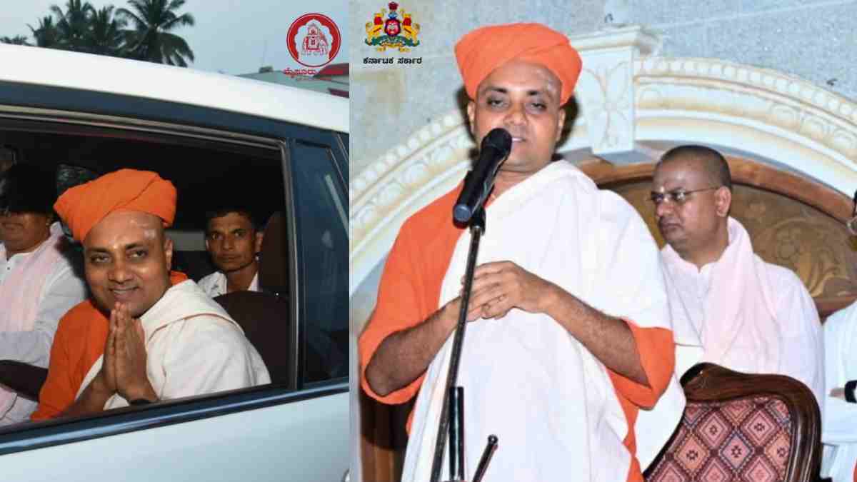 ಚಾಮುಂಡೇಶ್ವರಿ ಬೆಟ್ಟದಲ್ಲಿ ದಸರಾ ಉದ್ಘಾಟಿಸಲಿರುವ ಗವಿಸಿದ್ದೇಶ್ವರ ಶ್ರೀ | Photo Credit: https://x.com/Mysuru_Dasara26