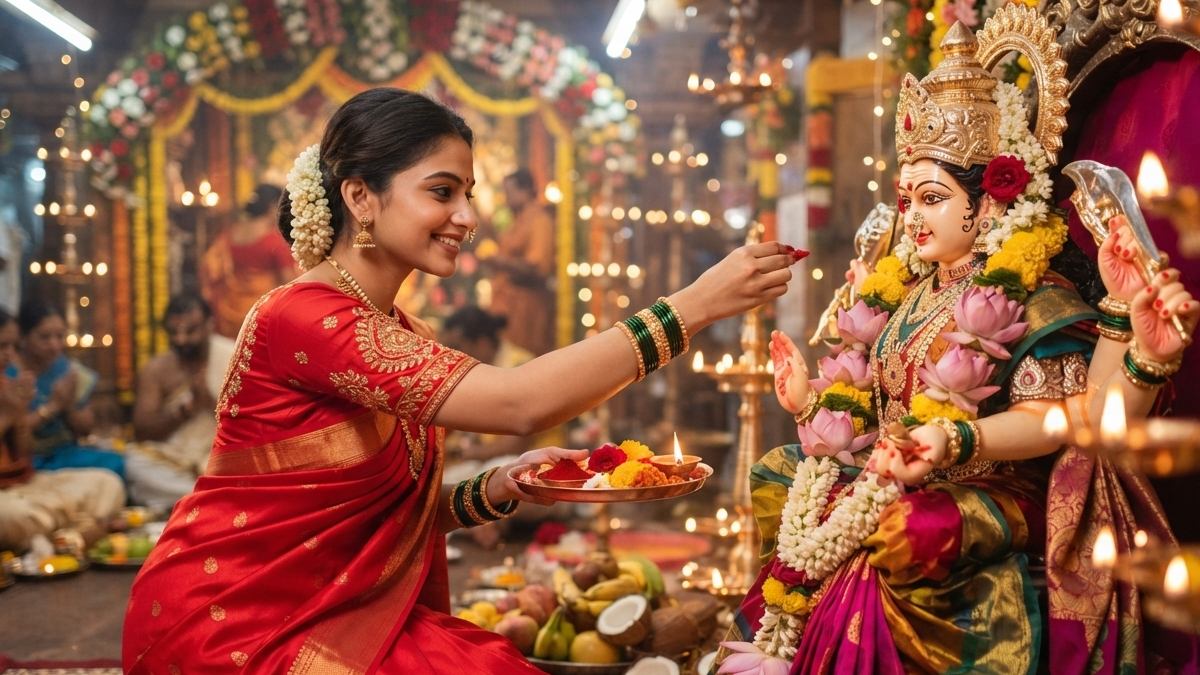 ನವರಾತ್ರಿಯಲ್ಲಿ ಅವಿವಾಹಿತೆಯರು ಕುಂಕುಮ ಪೂಜೆ ಮಾಡುವುದರಿಂದ ಏನು ಫಲ? ಧಾರ್ಮಿಕ ನಂಬಿಕೆಗಳೇನು?