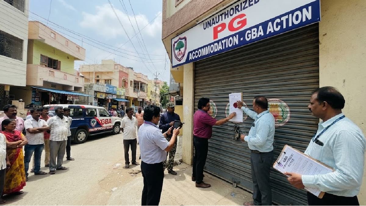 ಬೆಂಗಳೂರಿನ ಅನಧಿಕೃತ ಪಿಜಿಗಳ ವಿರುದ್ಧ GBA ಕಠಿಣ ಕ್ರಮ | Photo Credit: AI