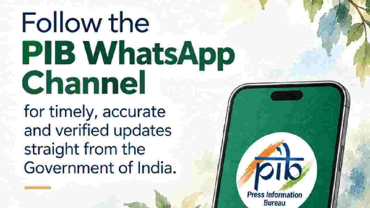 PIB India WhatsApp Channel Launched