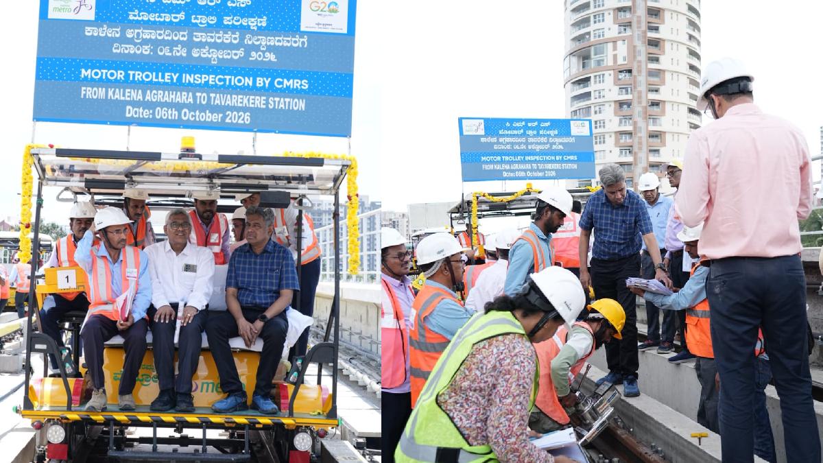 Bengaluru Metro Pink Line Countdown Begins as CMRS Safety Inspection Starts