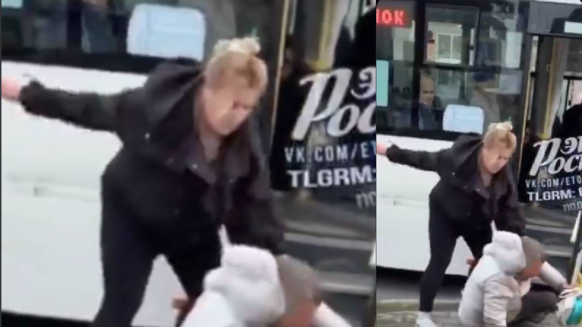 A still from the viral video