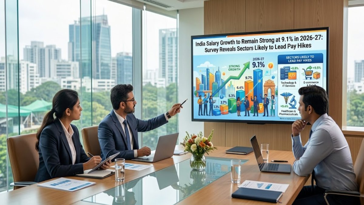 India Salary Growth to Remain Strong at 9.1% in 2026-27: Survey Reveals Sectors Likely to Lead Pay Hikes