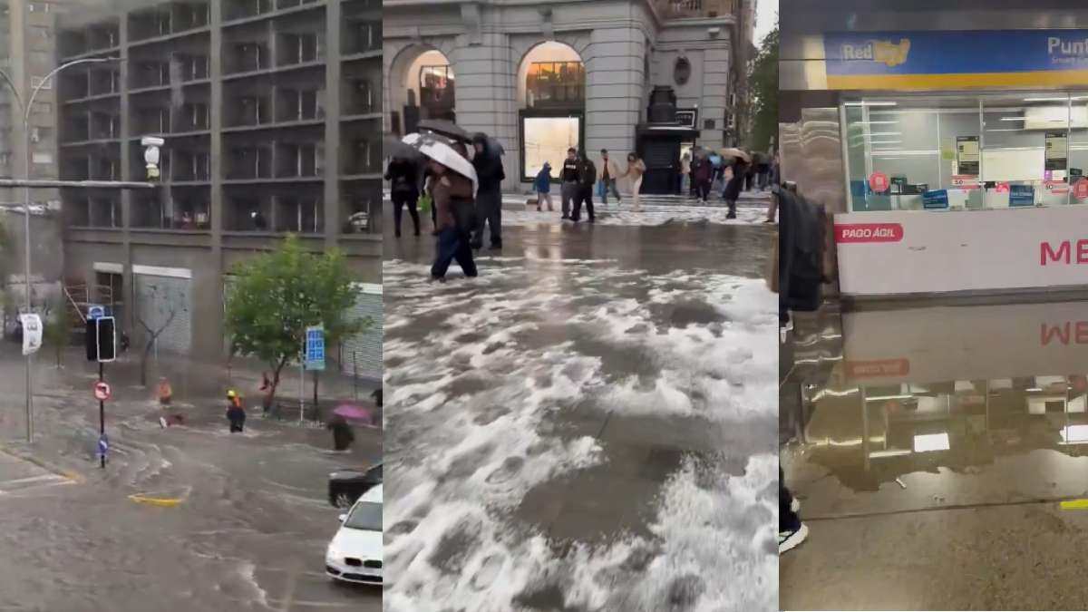 Severe storm and flooding disrupt traffic in Santiago, Chile | Photo Credit: https://x.com/gazareportes_ve