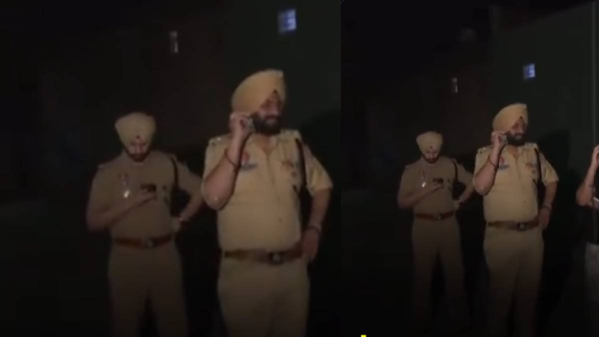 Police investigating the scene of the crime