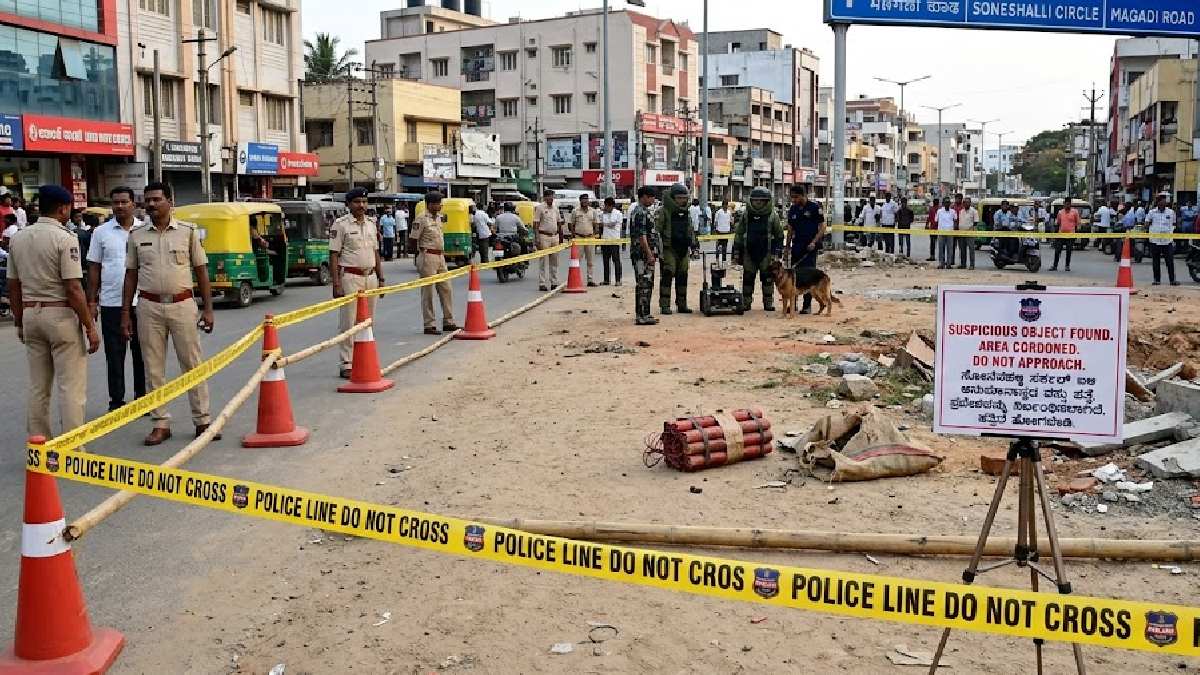 Suspicious Explosive-Like Object Found Near Soneshalli Circle