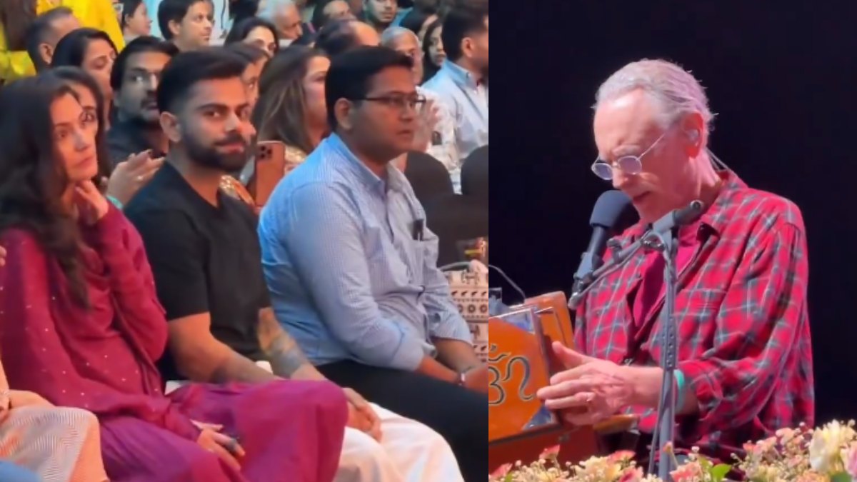 ಮುಂಬೈನಲ್ಲಿ ಕೃಷ್ಣ ದಾಸ್ ಕೀರ್ತನೆಗೆ ಮಾರುಹೋದ ವಿರಾಟ್ ಕೊಹ್ಲಿ–ಅನುಷ್ಕಾ ಶರ್ಮಾ ಜೋಡಿ!!