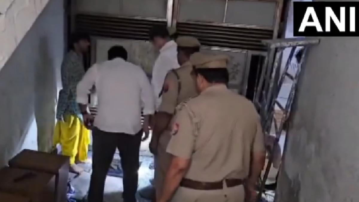https://x.com/ANI | Photo Credit: Vrindavan Gurukul students toxic gas tank tragedy