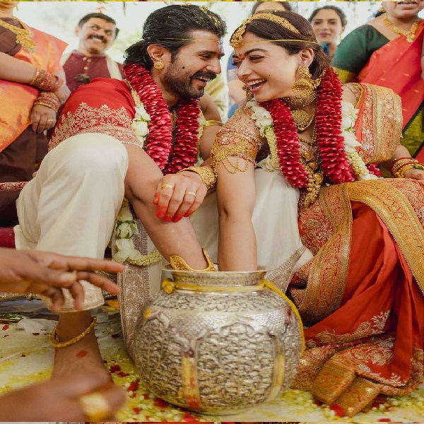 VIROSH is Official: Rashmika Mandanna and Vijay Deverakonda Share Breathless First Wedding Photos